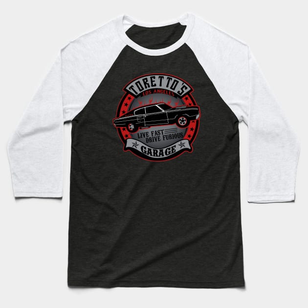 Dom Garage Baseball T-Shirt by buby87